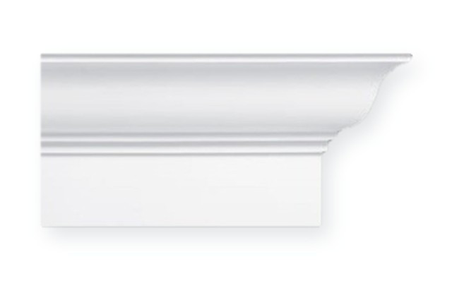 Crown with flat base moulding, Spectis MD1297 polyurethane