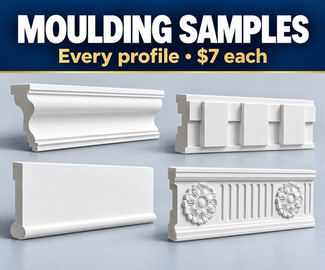 Spectis moulding samples: every profile, $7 each