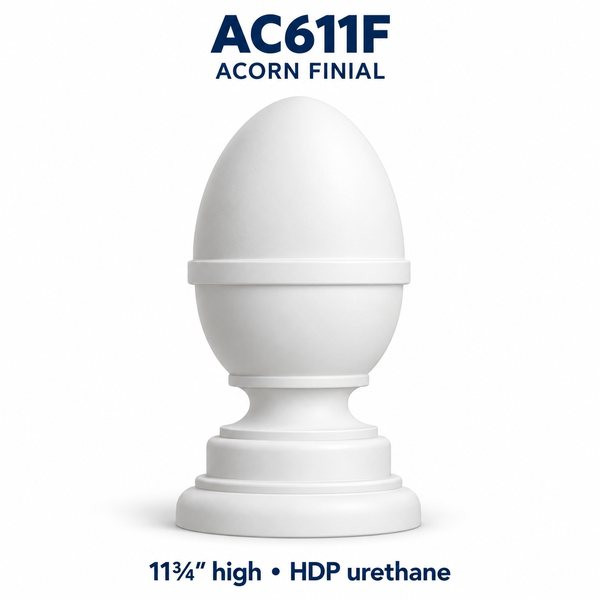 AC611F Acorn Finial – 11¾″ H | HDP Urethane