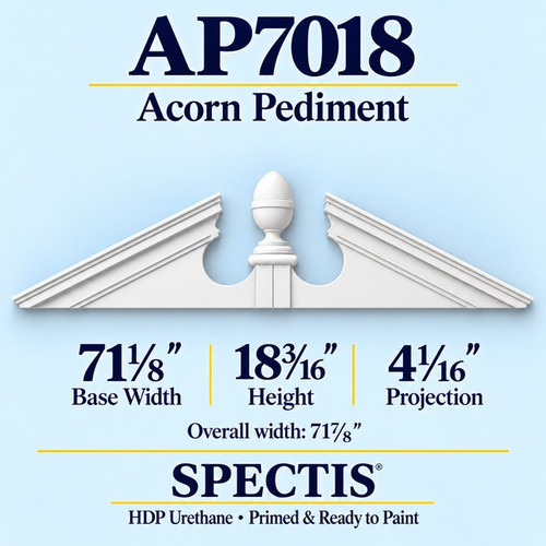 AP7018 acorn pediment