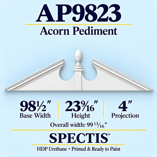 AP9823 acorn pediment