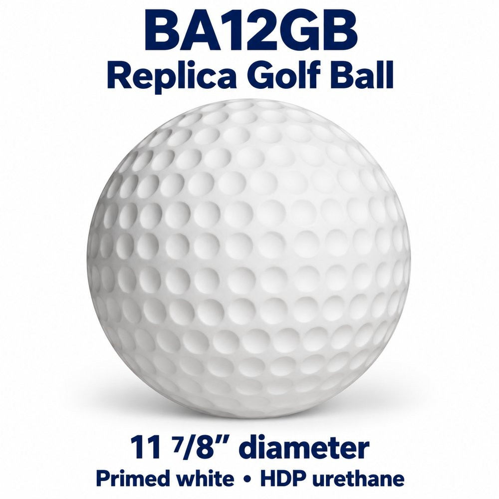 BA12GB Replica Golf Ball Ornament, 11⅞″ Diameter