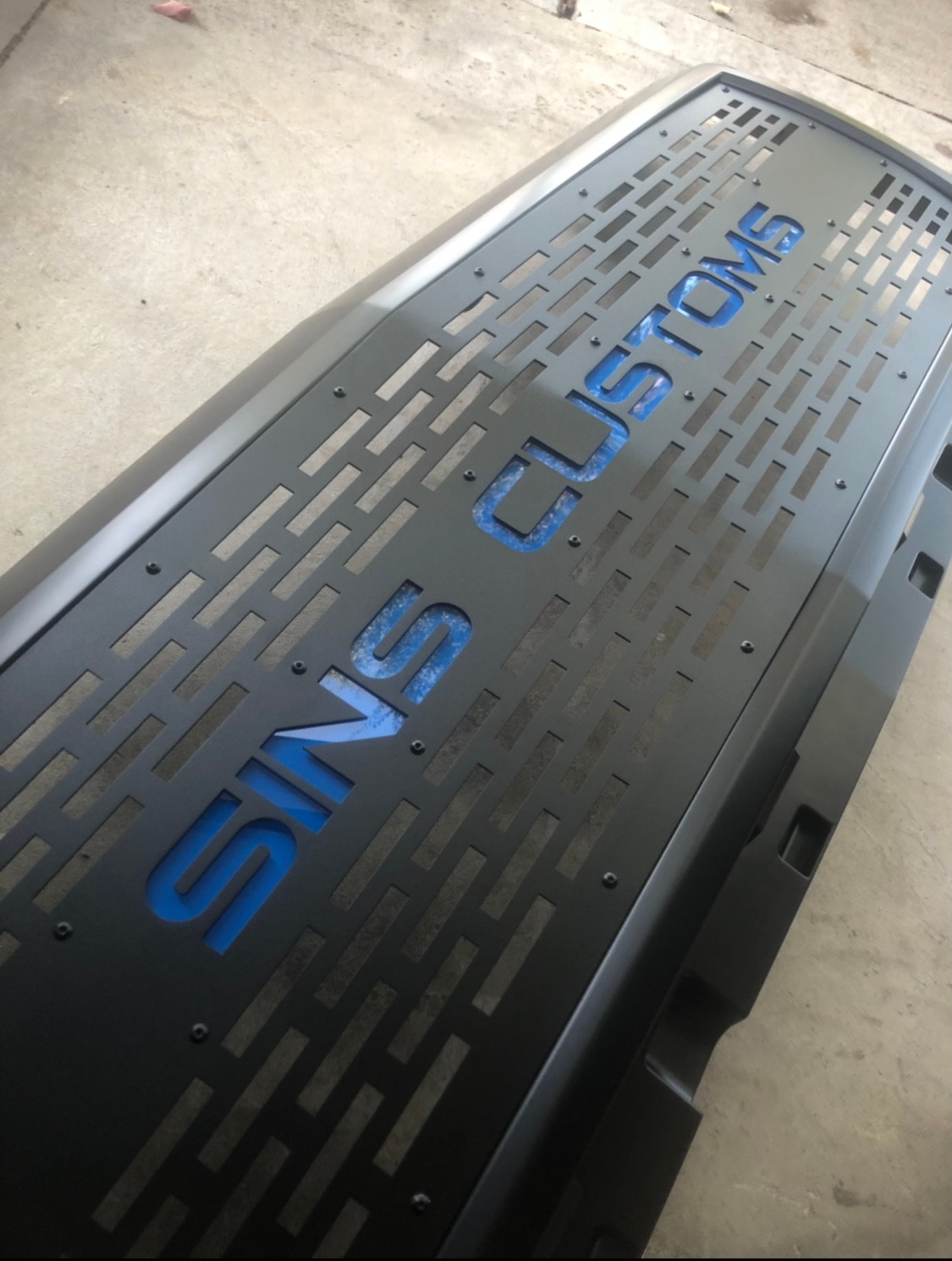Black Stainless Steel Mesh LED Grille For 2015-2019 Chevy Silverado 2500/3500 - Lower Bumper 12 thumbnail image