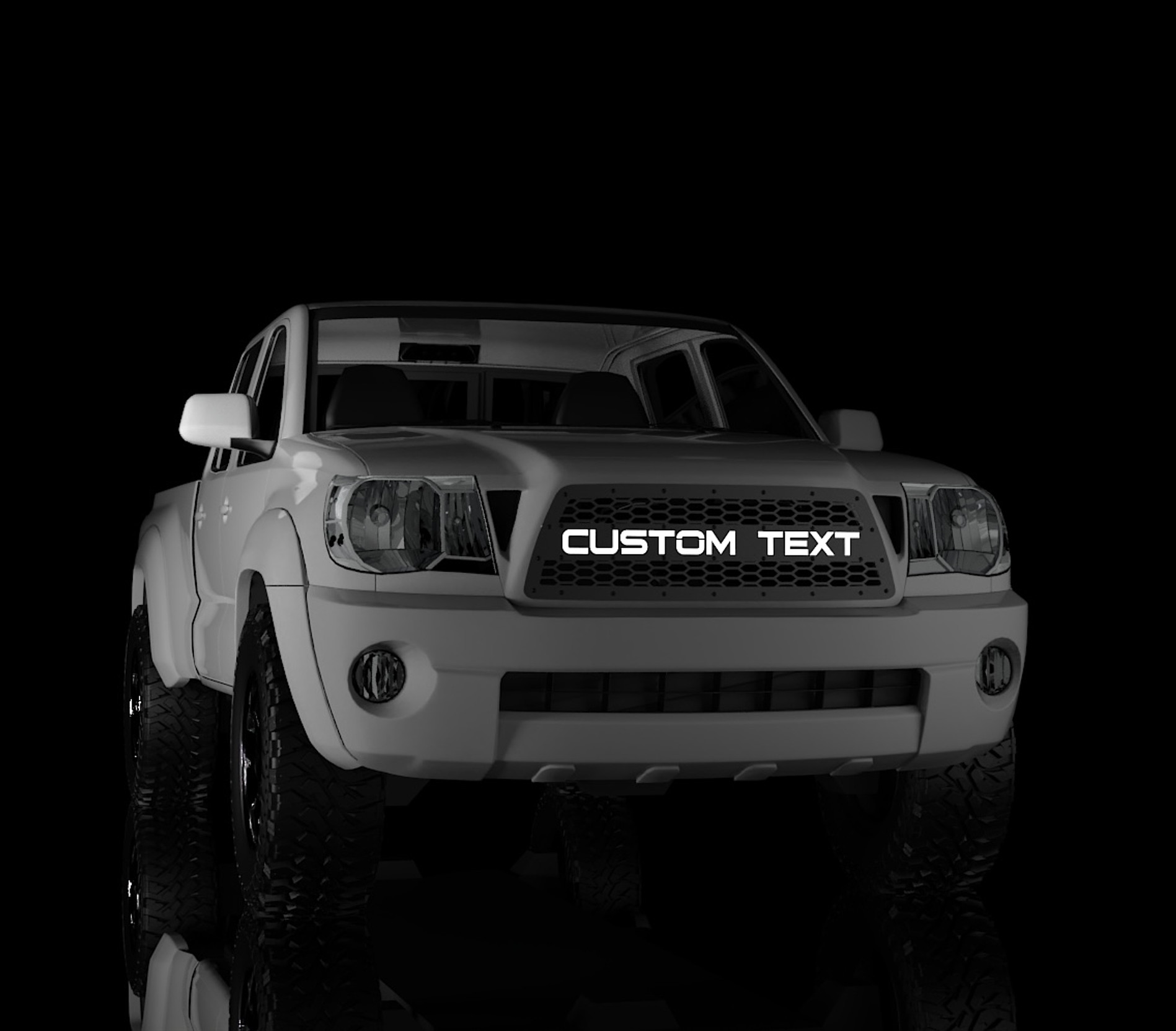 Honeycomb Grille Insert w/ LED Lettering For 2005 - 2011 Toyota Tacoma Honeycomb Grille Insert w/ LED Lettering For 2005 - 2011 Toyota Tacoma