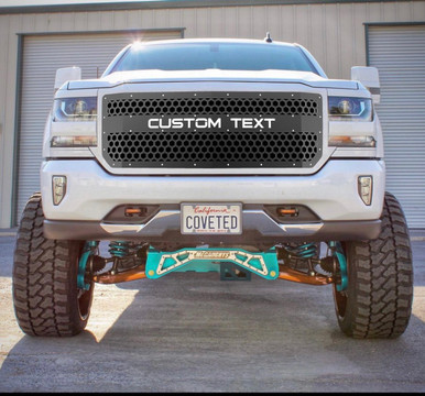 Soillar Front Upper Grille Assembly For 2016-2018 Chevy Silverado 1500 - Chrome Mesh