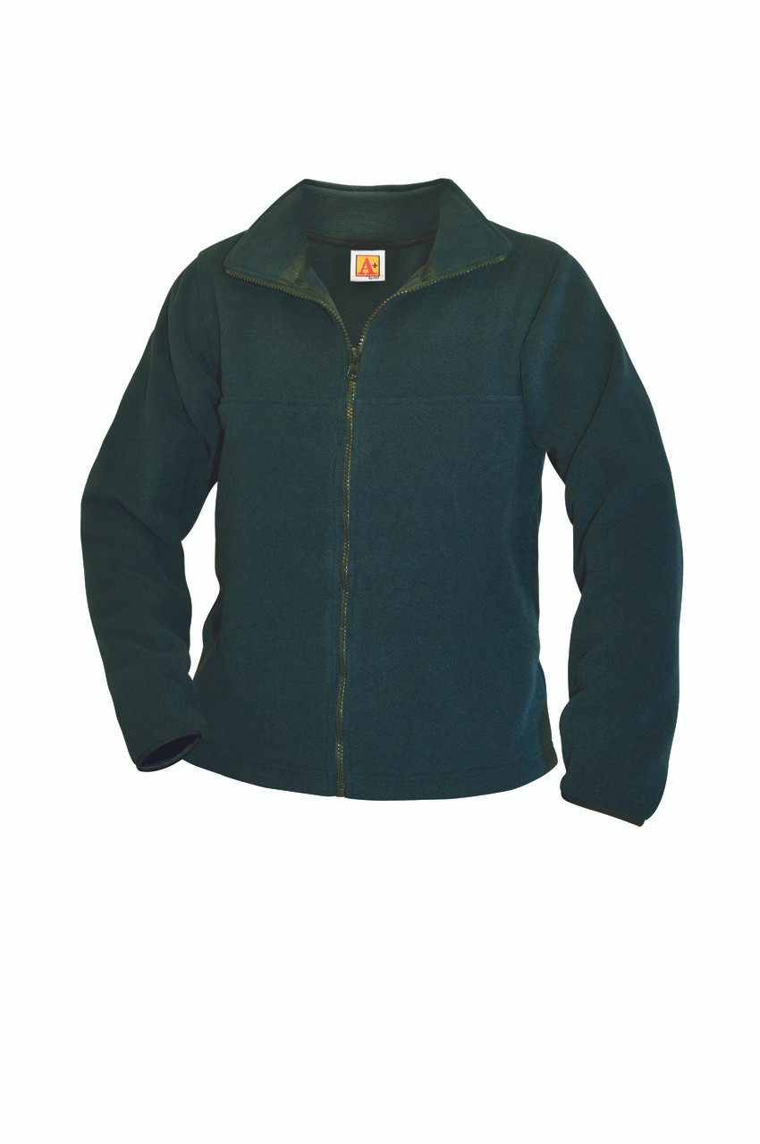 Full zip hunter green fleece jacket - Educational Outfitters - Atlanta Full zip hunter green fleece jacket - Educational Outfitters - Atlanta