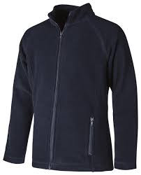Full zip navy female fit fleece jacket_PATH