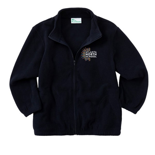 Full zip navy fleece jacket_ANS