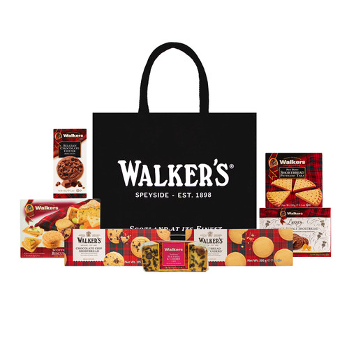 Walker's Shortbread Aberlour Gift Bag containing various Walker's products