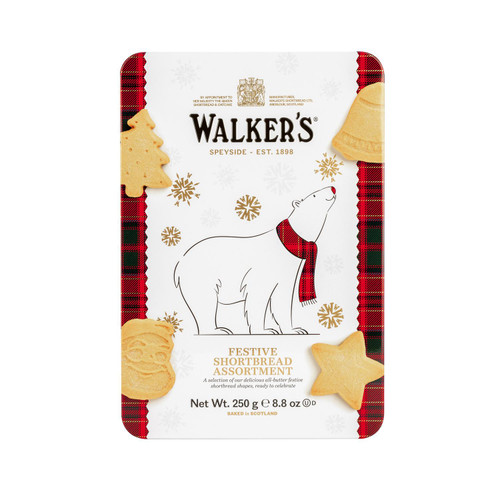 Walker's Shortbread Festive Assortment Polar Bear Tin