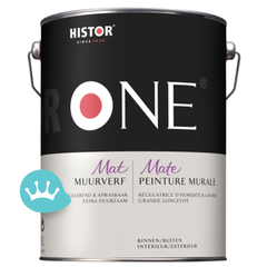 ONE By Histor Muurverf Mat Vochtregulerend & Afwasbaar