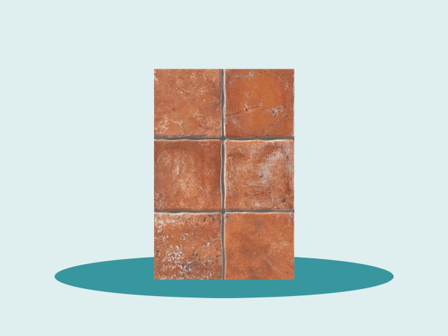 Poreuze vloertegels verven