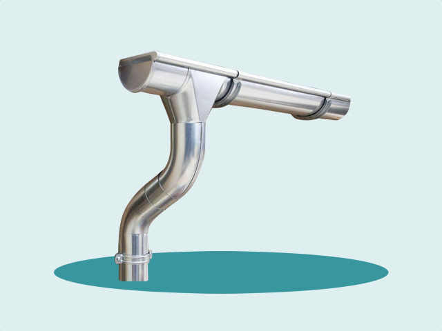 Dakgoot schilderen of regenpijp verven