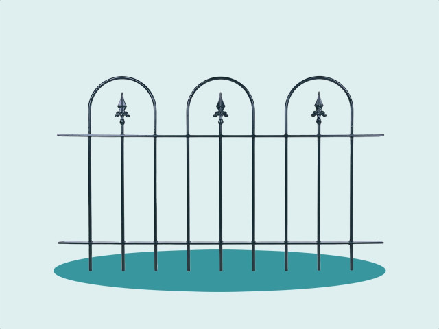 Metalen tuinhek schilderen