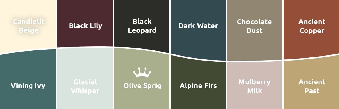 Olive Sprig, Invaluable kleurpalet.