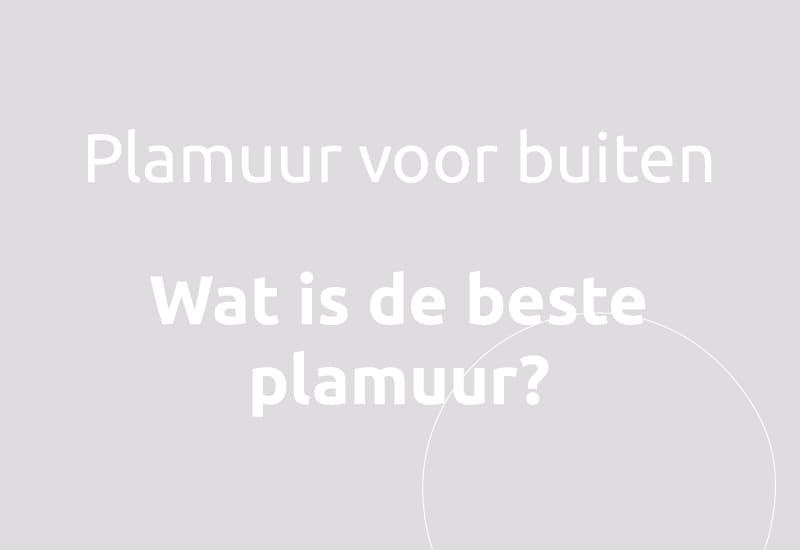 Plamuur voor buiten, wat is de beste plamuur?