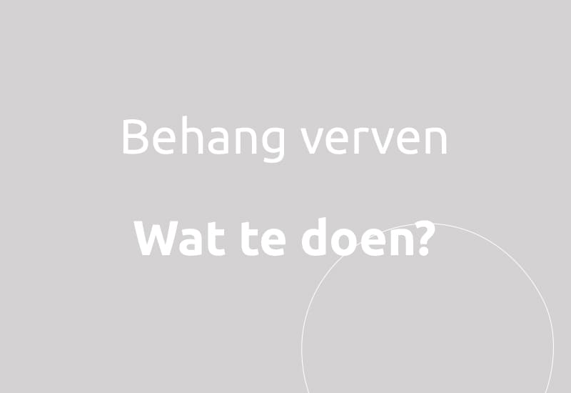 Behang verven, wat te doen?