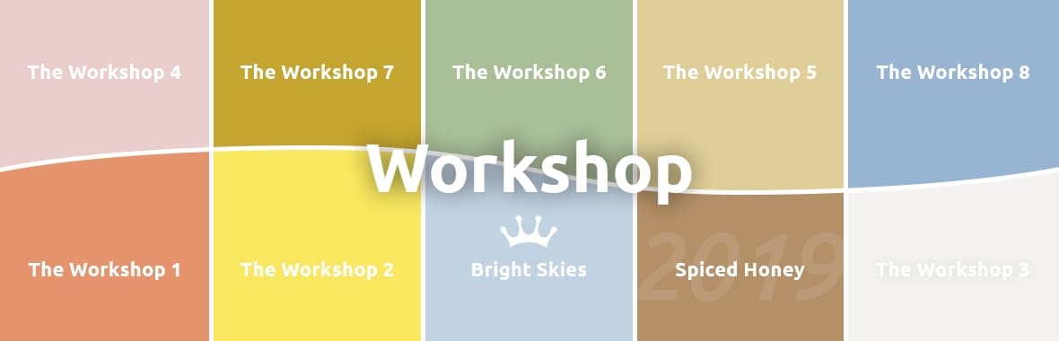 Kleurpalet Bright Skies Flexa: Workshop palet.