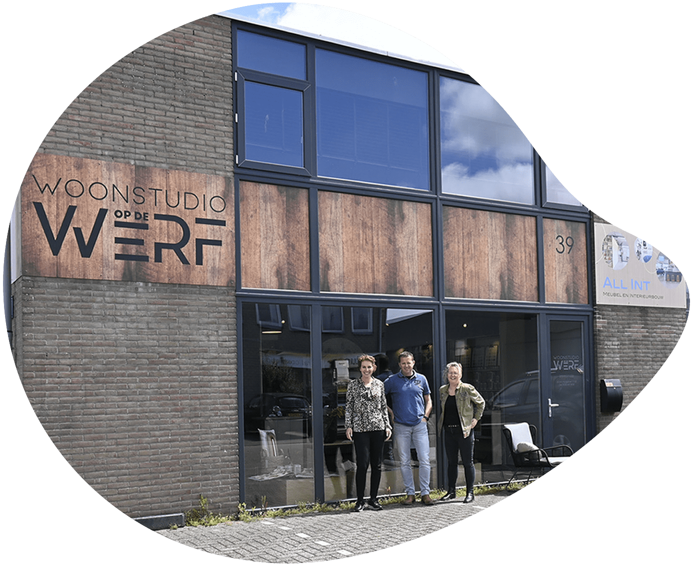 De voorkant van Woonstudio op de Werf in Castricum.