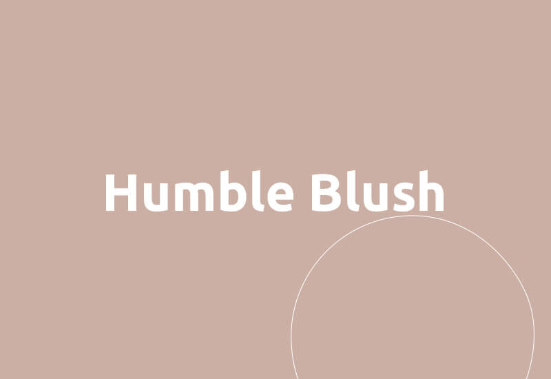 De kleur Humble Blush