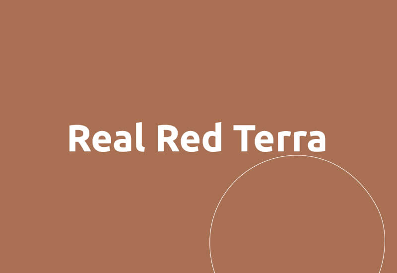 Real Red Terra, een prachtige warme kleur