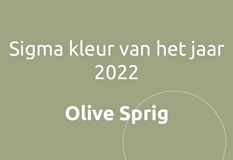 Sigma kleur van het jaar 2022, Olive Sprig.