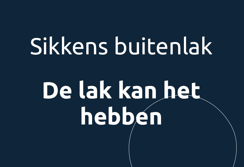 Sikkens buitenlak, de lak kan het hebben.