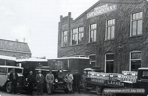 De Sikkens lakfabriek in de Helper Weststraat in Groningen