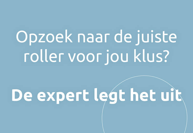 Op zoek naar de juiste roller voor jou klus? De expert legt het uit.