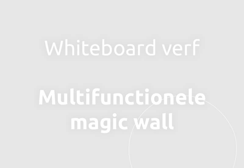 Whiteboard verf, multifunctionele magic wall.