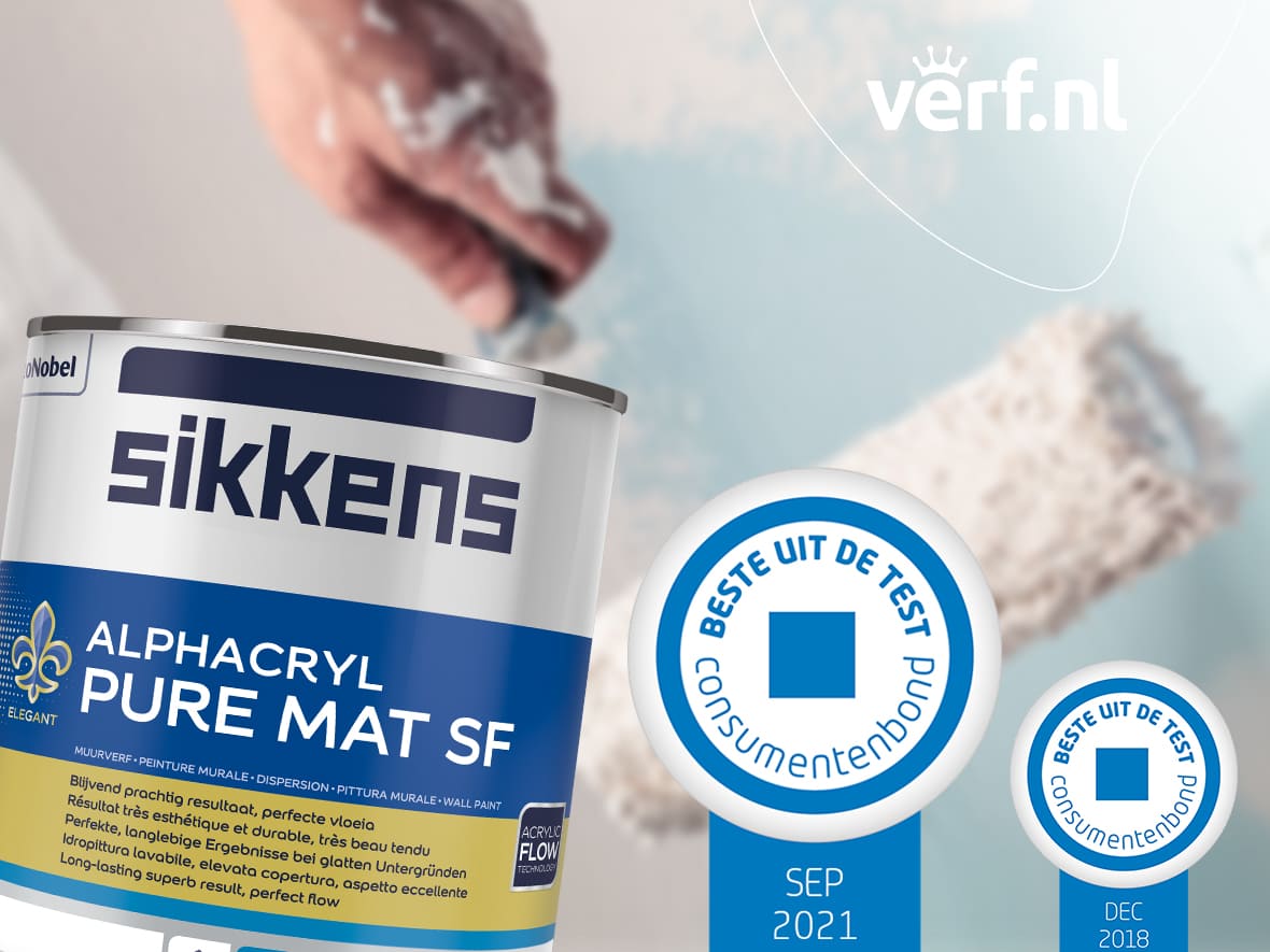 viering as Oven Beste muurverf 2021: Sikkens Alphacryl Pure Mat SF - Verf.nl