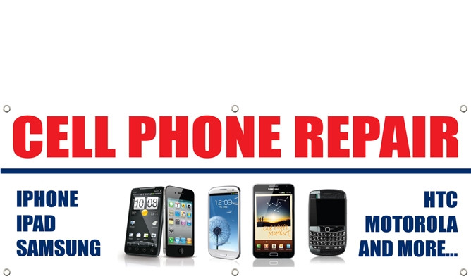 Cell Phone Repair Banner Signs