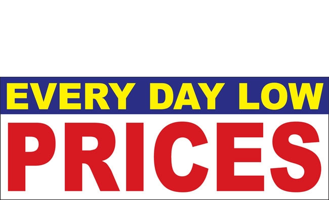 Everyday Low Prices Banners Signs