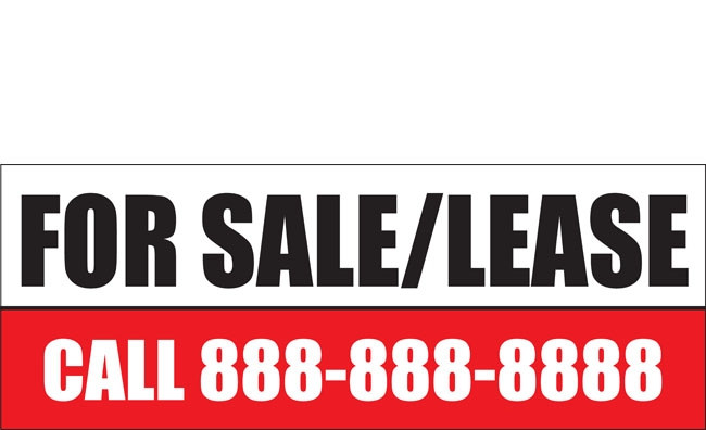 For Sale or Lease Signs