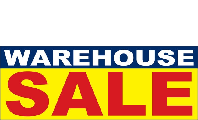 Warehouse Sale Banner, Sign Banners