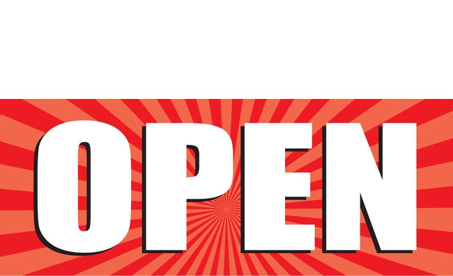 Open Vinyl Banners
