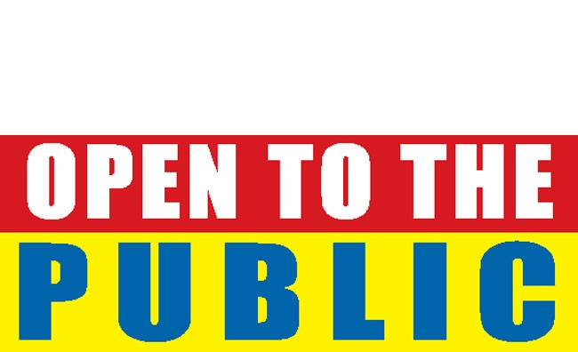 Open To The Public Banners
