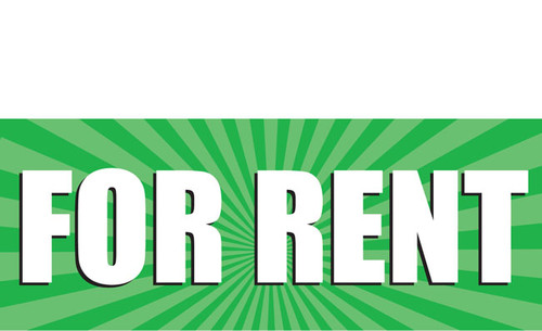 For Rent Vinyl Banner Style 1000