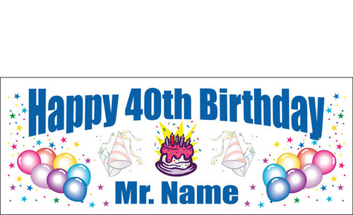 Birthday Banner Sign Vinyl 18