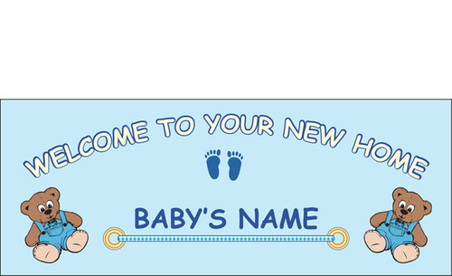 Welcome Home Newborn Banner Sign Vinyl 21