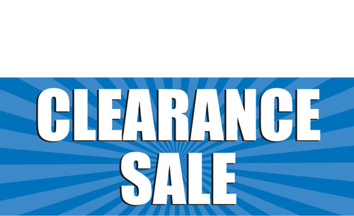 Clearance Banner Sign 1000