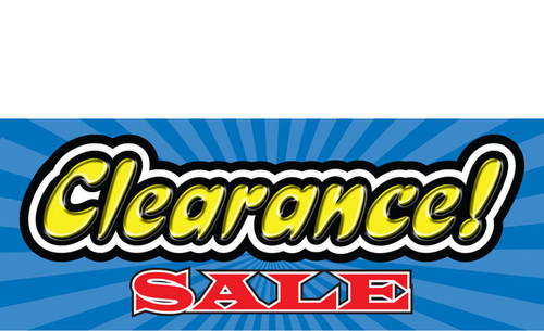 Clearance Banner Sign 1300
