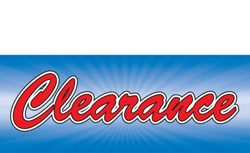 Clearance Banner Sign 1900