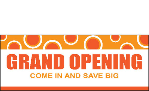 Grand Opening Banner Sign style 2100