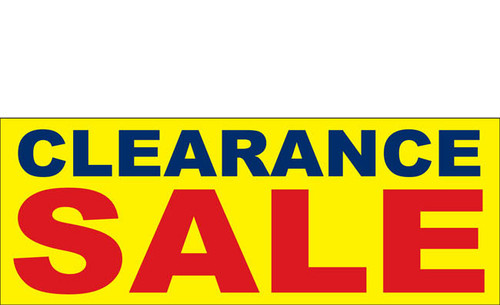 Clearance Banner Sign 2900