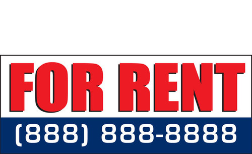For Rent Banner Sign 1100
