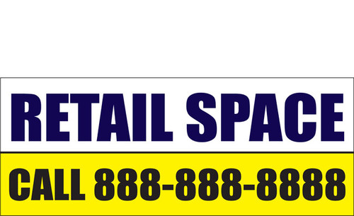 Retail Space Banners Signs 1100