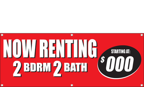 Apartment Now Renting Banners Signs 1900
