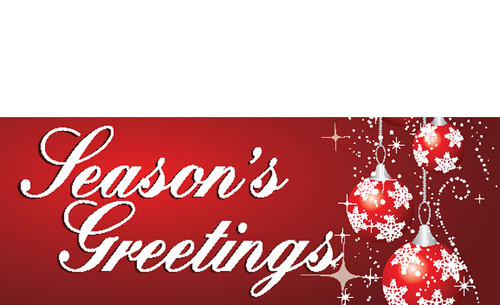 Seasons Greetings Banners - Signs Style 3200