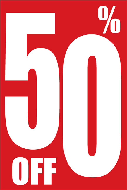Sale 50% Off Window Posters Style 1800